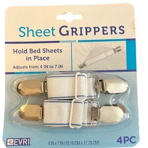 Sheet Grippers - Metal Sheet Straps with Adjustable Adjustable Elastic Fasteners